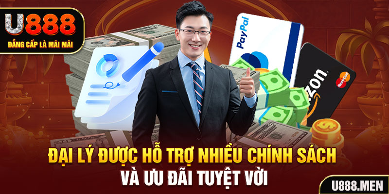 Đại Lý U888 – Cơ Hội Kiếm Tiền Hot Nhất Năm 2026 Đại lý được hỗ trợ nhiều chính sách và ưu đãi tuyệt vời